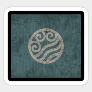 Atla Tapestry 5 - Flag of the Water Tribe (South) Sticker